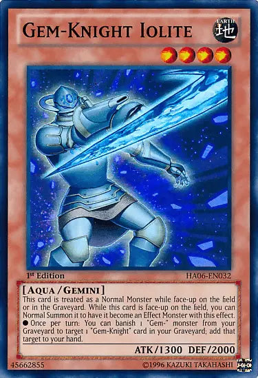 Gem-Knight Iolite [HA06-EN032] Super Rare - Doe's Cards