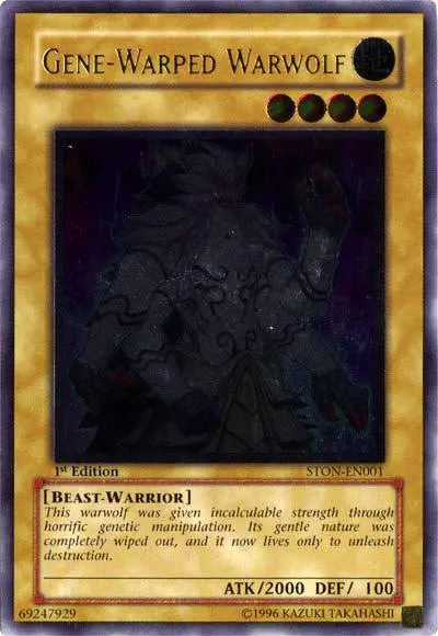 Gene-Warped Warwolf [STON-EN001] Ultimate Rare - Doe's Cards