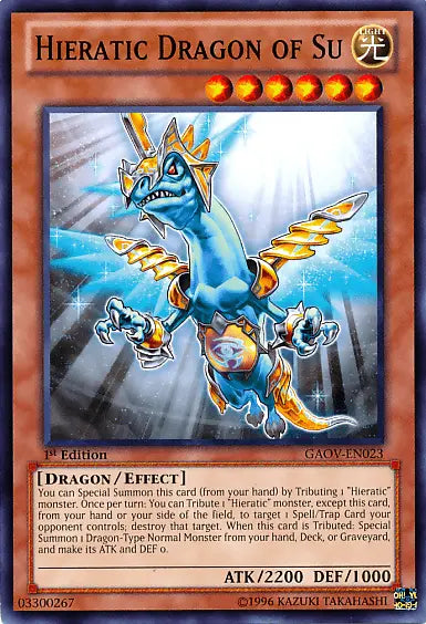 Hieratic Dragon of Su [GAOV-EN023] Common - Doe's Cards