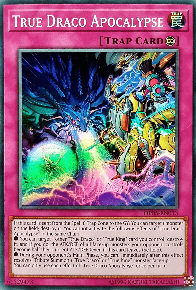 True Draco Apocalypse [OP05-EN013] Super Rare - Doe's Cards