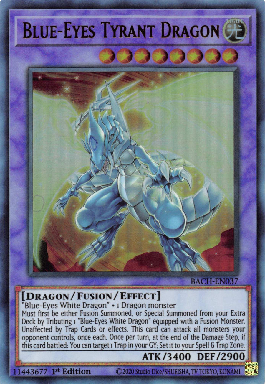 Blue-Eyes Tyrant Dragon [BACH-EN037] Ultra Rare - Doe's Cards