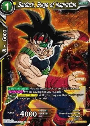 Bardock, Surge of Inspiration (P-204) [Mythic Booster] - Doe's Cards