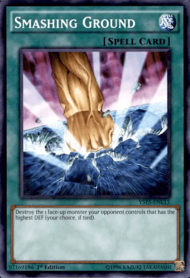 Smashing Ground [YS15-ENL15] Shatterfoil Rare - Doe's Cards