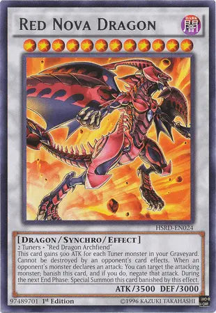 Red Nova Dragon [HSRD-EN024] Rare - Doe's Cards