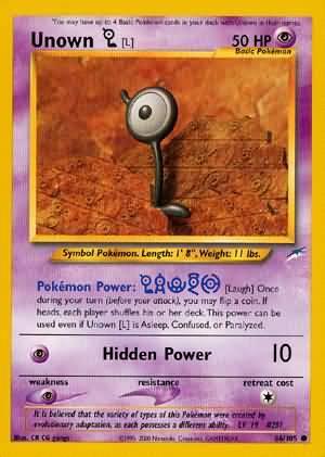 Unown [L] (86/105) [Neo Destiny Unlimited] - Doe's Cards