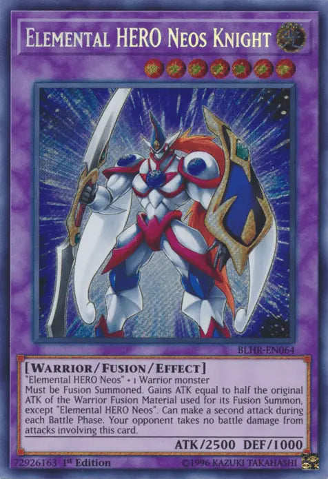 Elemental Hero Neos Knight [BLHR-EN064] Secret Rare - Doe's Cards