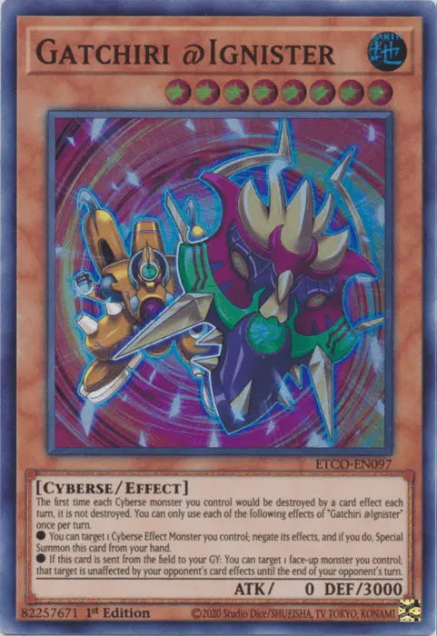 Gatchiri @Ignister [ETCO-EN097] Super Rare - Doe's Cards