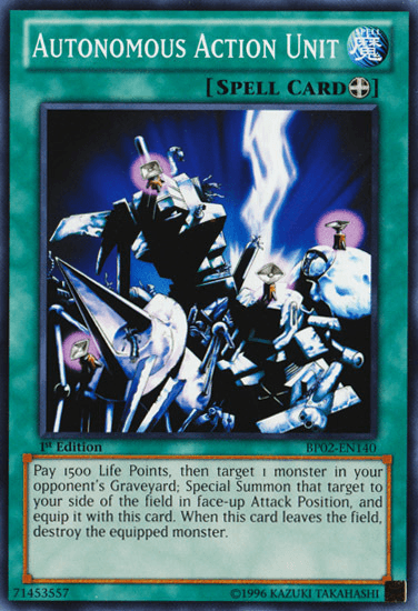 Autonomous Action Unit [BP02-EN140] Common - Doe's Cards