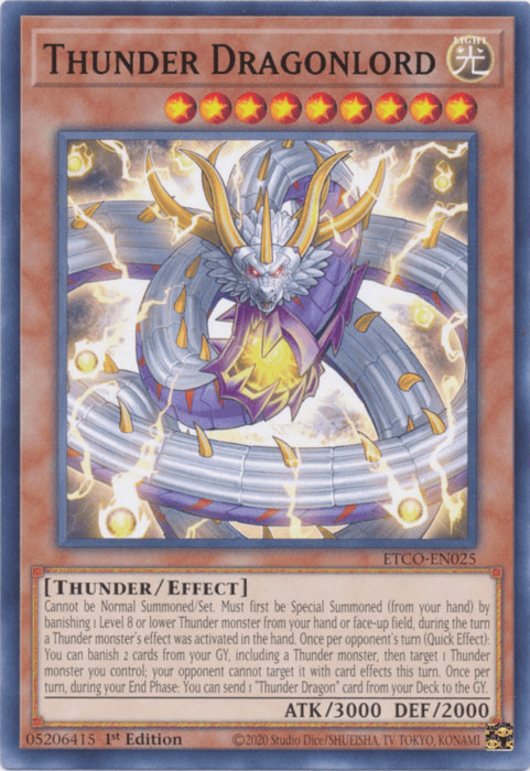 Thunder Dragonlord [ETCO-EN025] Common - Doe's Cards