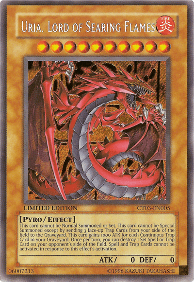 Uria, Lord of Searing Flames [CT03-EN005] Secret Rare - Doe's Cards