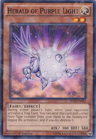 Herald of Purple Light [BP03-EN023] Shatterfoil Rare - Doe's Cards