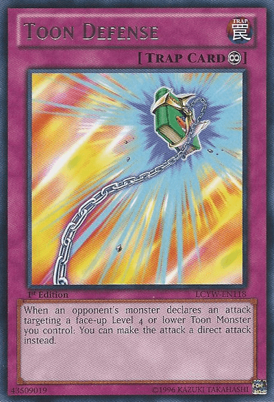 Toon Defense [LCYW-EN118] Rare - Doe's Cards