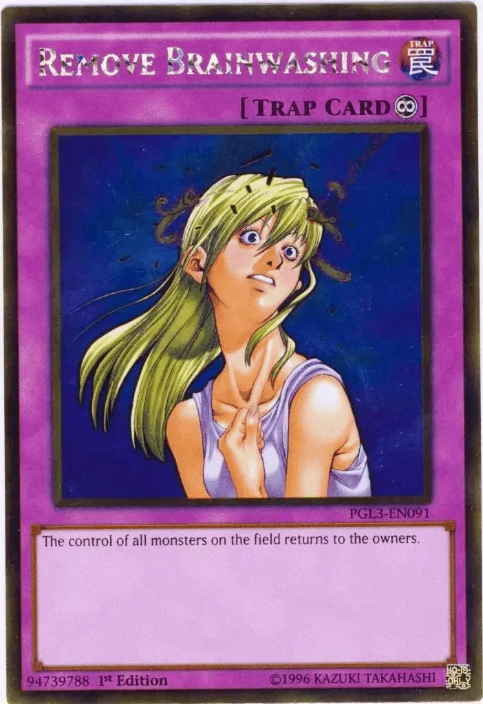 Remove Brainwashing [PGL3-EN091] Gold Rare - Doe's Cards