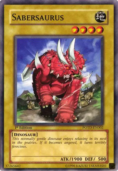 Sabersaurus [POTD-EN002] Common - Doe's Cards