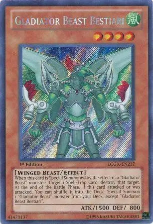 Gladiator Beast Bestiari [LCGX-EN237] Secret Rare - Doe's Cards