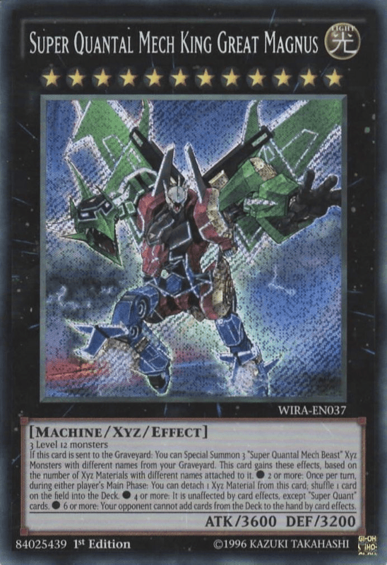 Super Quantal Mech King Great Magnus [WIRA-EN037] Secret Rare - Doe's Cards