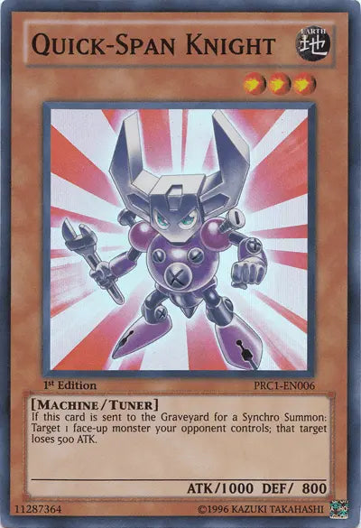Quick-Span Knight [PRC1-EN006] Super Rare - Doe's Cards