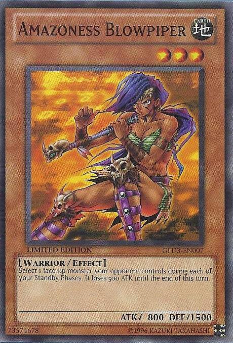 Amazoness Blowpiper [GLD3-EN007] Common - Doe's Cards