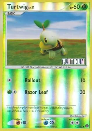 Turtwig (77/100) [Burger King Promos: 2009 Collection] - Doe's Cards