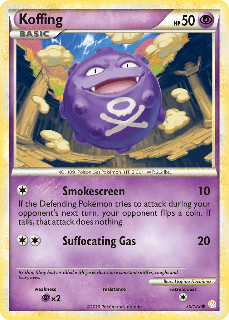 Koffing (70/123) [HeartGold & SoulSilver: Base Set] - Doe's Cards