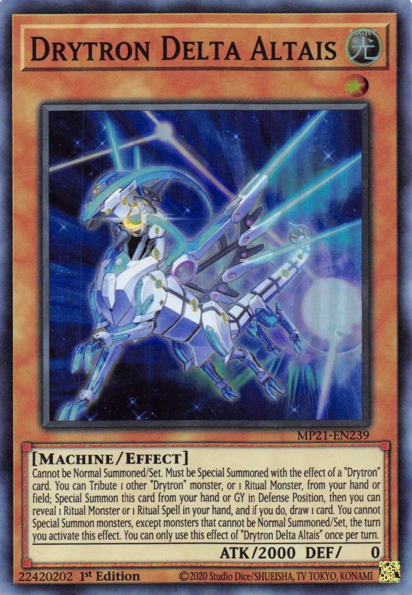 Drytron Delta Altais [MP21-EN239] Super Rare - Doe's Cards