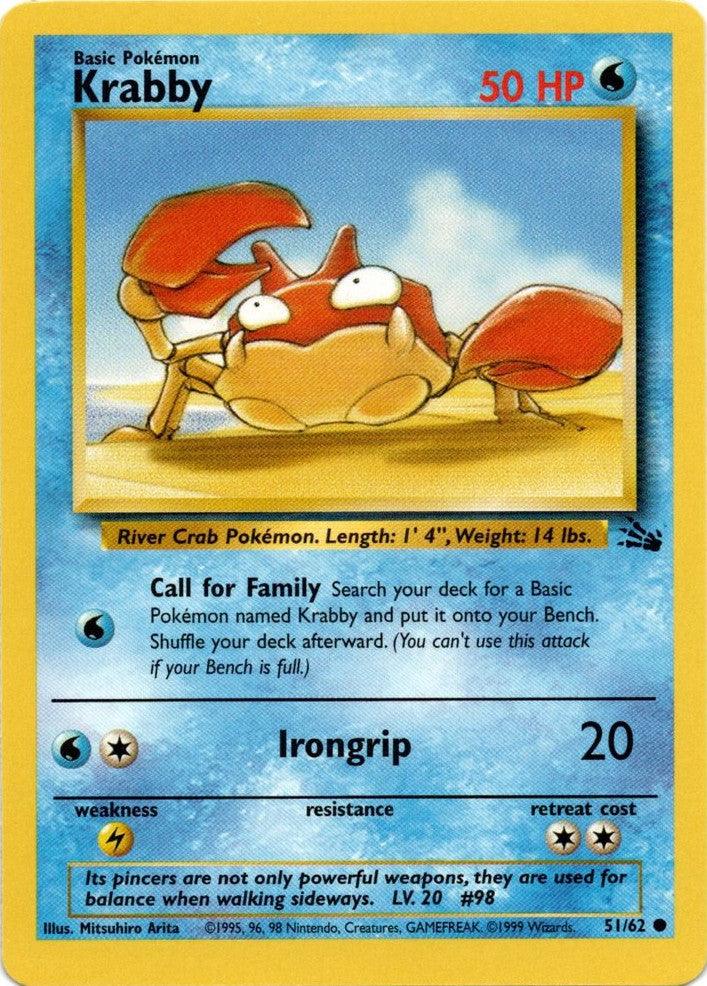Krabby (51/62) [Fossil Unlimited] - Doe's Cards