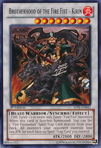 Brotherhood of the Fire Fist - Kirin [JOTL-EN042] Rare - Doe's Cards