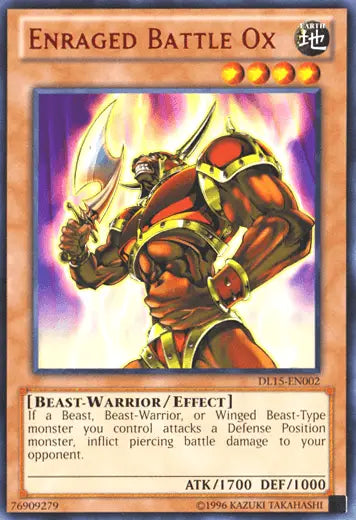 Enraged Battle Ox (Red) [DL15-EN002] Rare - Doe's Cards