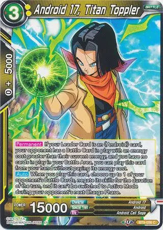 Android 17, Titan Toppler (BT9-056) [Universal Onslaught] - Doe's Cards