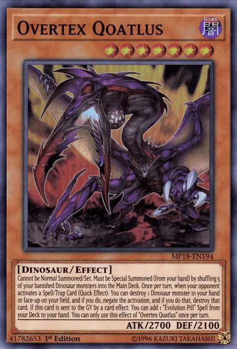 Overtex Qoatlus [MP18-EN194] Super Rare - Doe's Cards