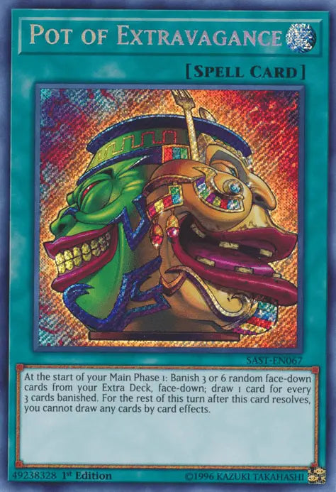 Pot of Extravagance [SAST-EN067] Secret Rare - Doe's Cards