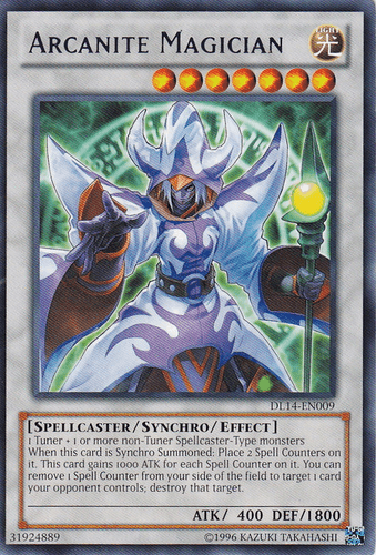 Arcanite Magician (Blue) [DL14-EN009] Rare - Doe's Cards