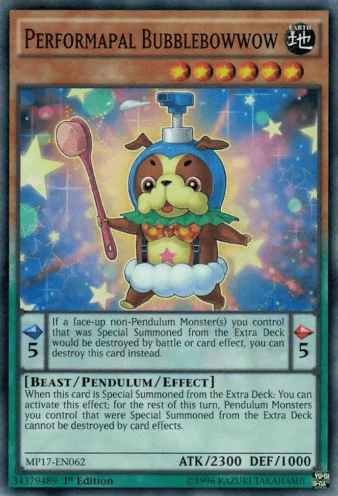 Performapal Bubblebowwow [MP17-EN062] Common - Doe's Cards