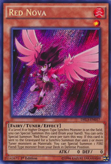 Red Nova [DRL3-EN017] Secret Rare - Doe's Cards