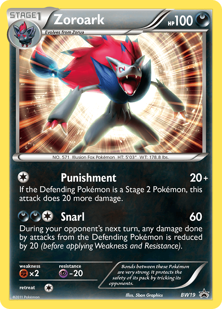 Zoroark (BW19) [Black & White: Black Star Promos] - Doe's Cards