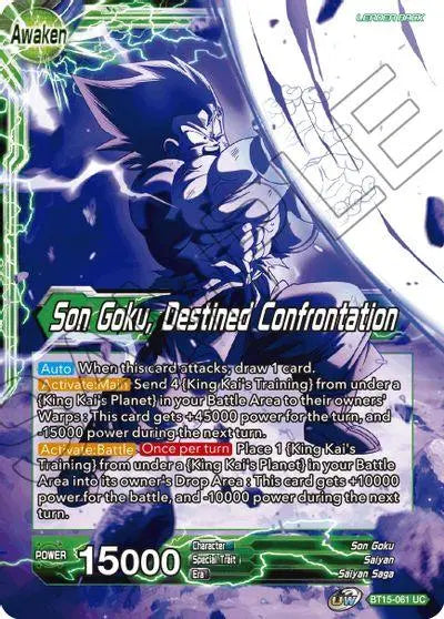 Son Goku // Son Goku, Destined Confrontation (BT15-061) [Saiyan Showdown] - Doe's Cards
