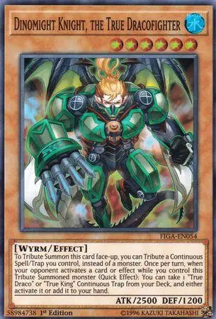 Dinomight Knight, the True Dracofighter [FIGA-EN054] Super Rare - Doe's Cards
