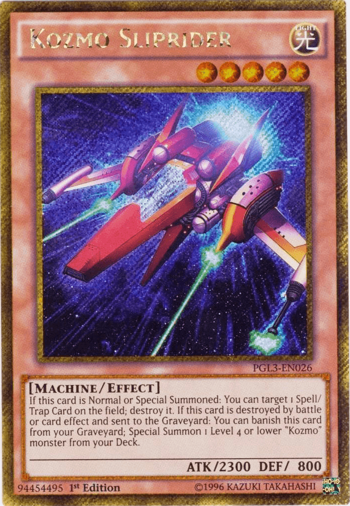 Kozmo Sliprider [PGL3-EN026] Gold Secret Rare - Doe's Cards