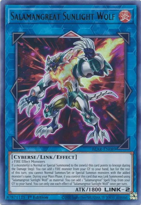 Salamangreat Sunlight Wolf [BLAR-EN089] Ultra Rare - Doe's Cards