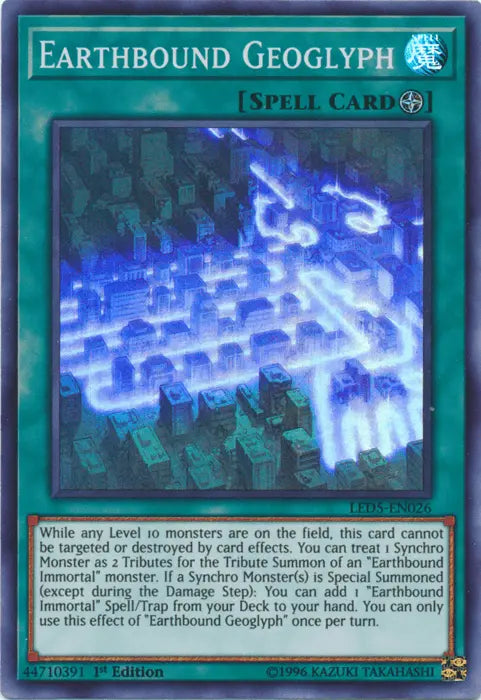 Earthbound Geoglyph [LED5-EN026] Super Rare - Doe's Cards