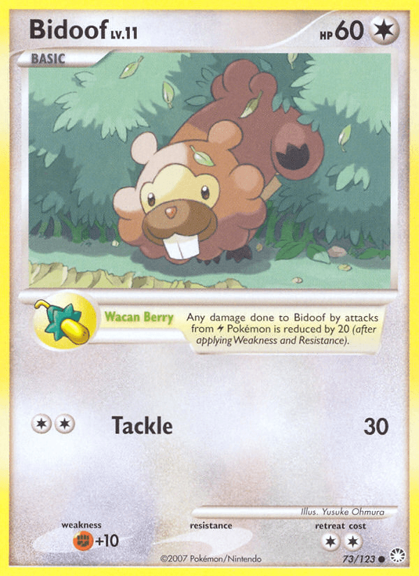 Bidoof (73/123) [Diamond & Pearl: Mysterious Treasures] - Doe's Cards