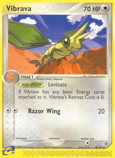 Vibrava (46/97) [EX: Dragon] - Doe's Cards