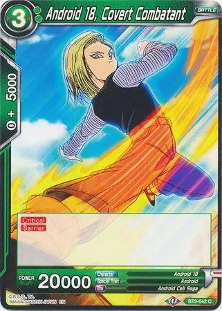 Android 18, Covert Combatant (BT9-042) [Universal Onslaught] - Doe's Cards