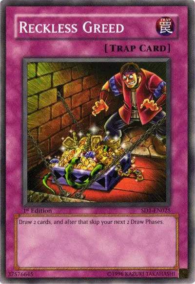 Reckless Greed [SD1-EN025] Common - Doe's Cards