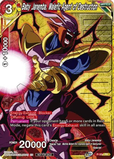 Baby Janemba, Malefic Agent of Destruction (Winner Stamped) (P-354) [Tournament Promotion Cards] - Doe's Cards