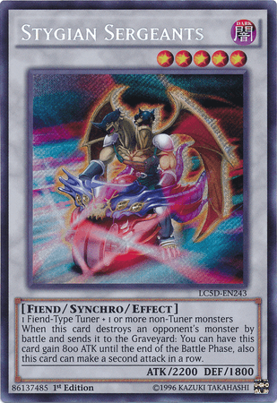 Stygian Sergeants [LC5D-EN243] Secret Rare - Doe's Cards