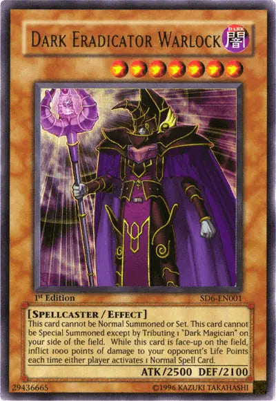 Dark Eradicator Warlock [SD6-EN001] Ultra Rare - Doe's Cards