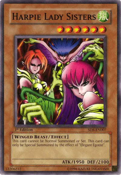 Harpie Lady Sisters [SD8-EN007] Common - Doe's Cards