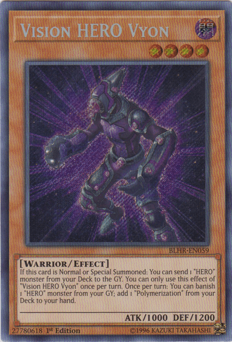 Vision Hero Vyon [BLHR-EN059] Secret Rare - Doe's Cards