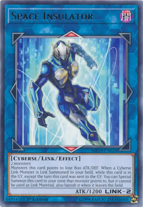 Space Insulator [MP19-EN020] Rare - Doe's Cards